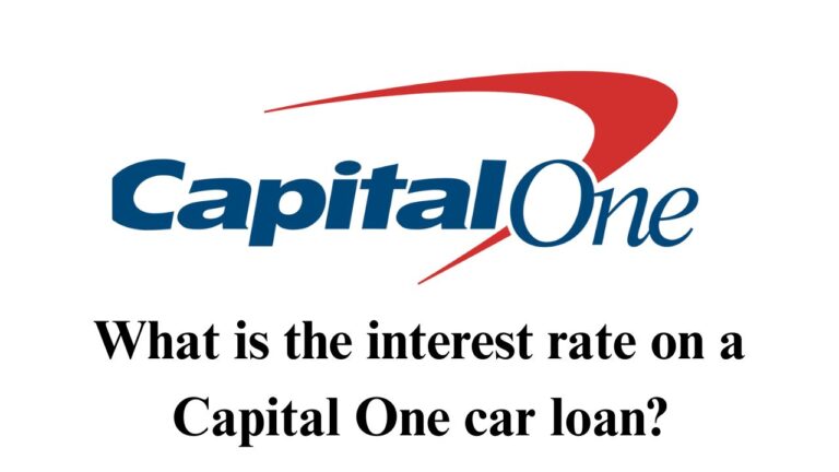 What is the interest rate on a Capital One car loan?